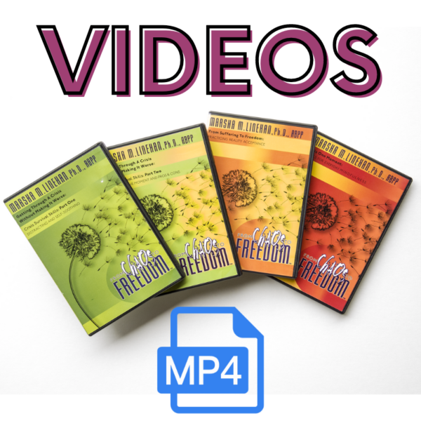 From Chaos To Freedom Set All 4 DVDs By Marsha Linehan